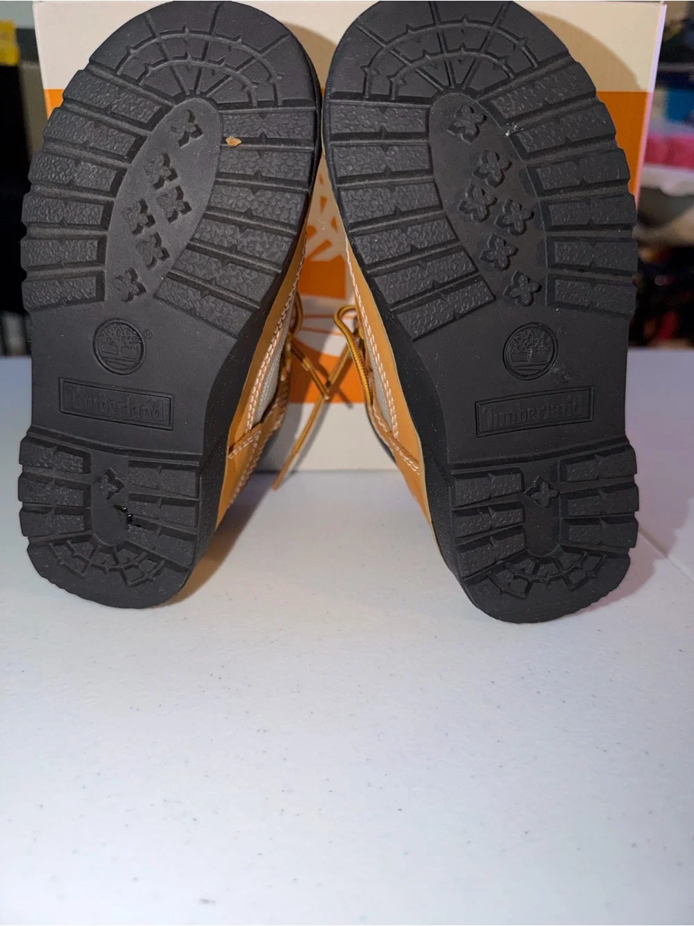 Timberland Kids Tan and Black Lace-Up Hiking Boots